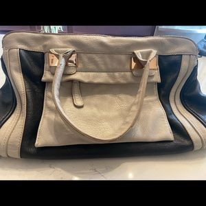 Vegan leather black, beige, rose gold purse